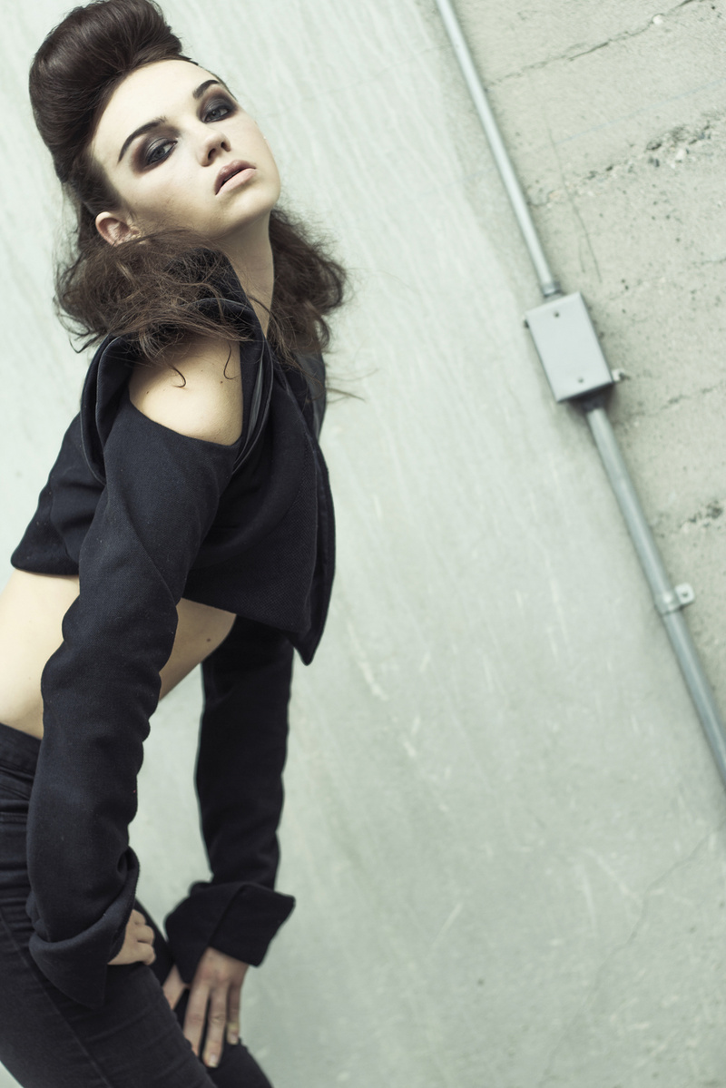 Female model photo shoot of Hiroko MUA by Ezra Spurrier, clothing designed by Sumie Tachibana