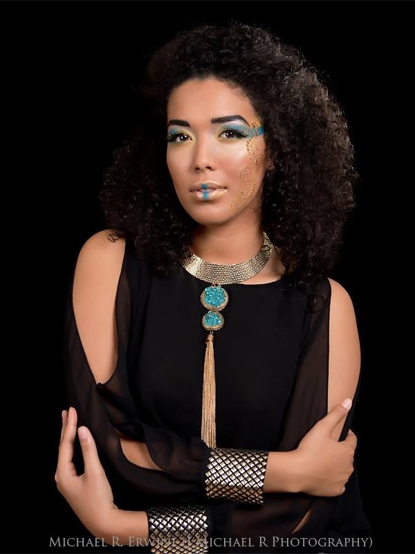 Female model photo shoot of GloMari Makeup Artistry