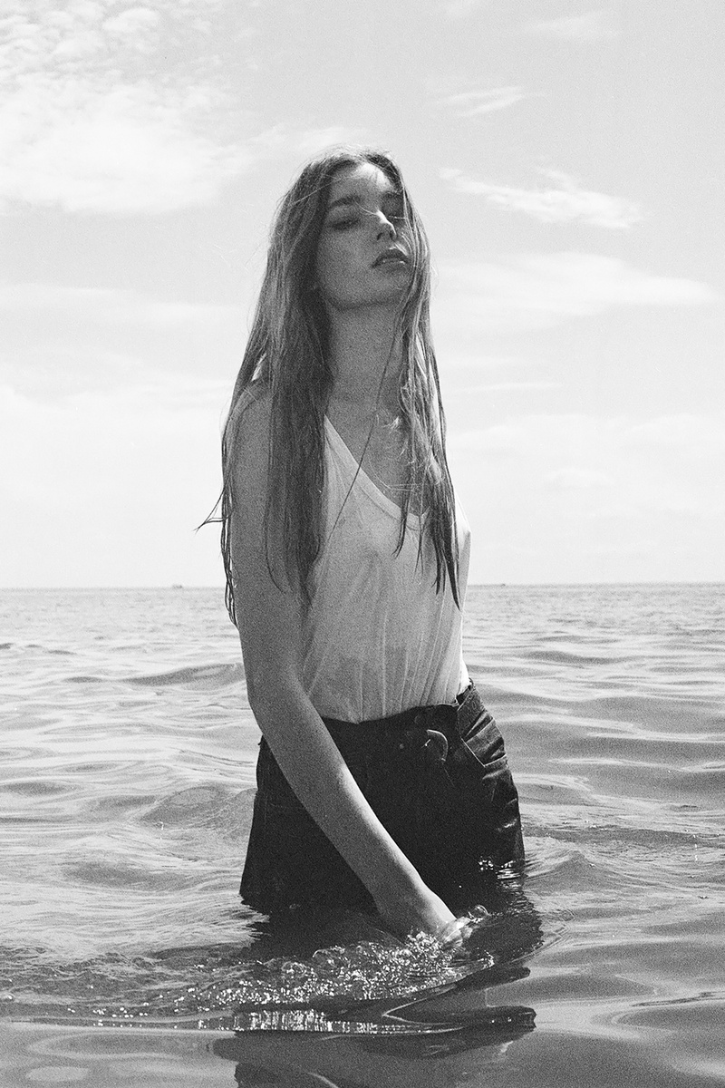 Female model photo shoot of Carlyscott in The Sea