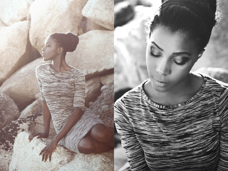 Female model photo shoot of aicha salif by Julia Dunin in silver strand, galway