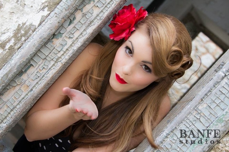 Female model photo shoot of Heather Schools by Banfe Studios in Eastern State Penitentiary