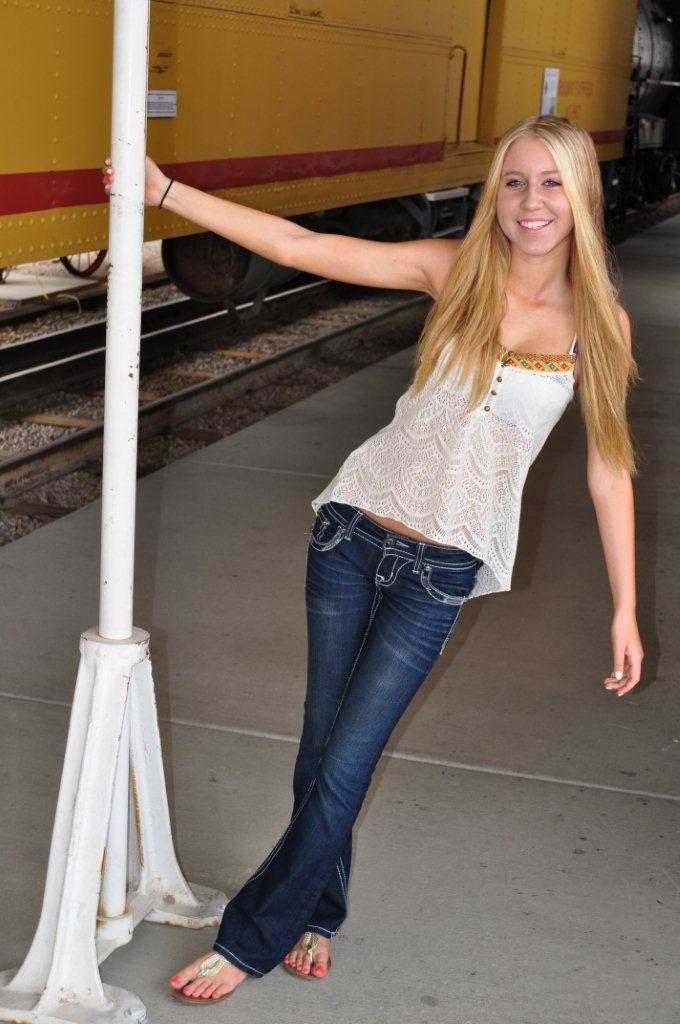 Female model photo shoot of Keanna Clark in Boulder City Train Museum