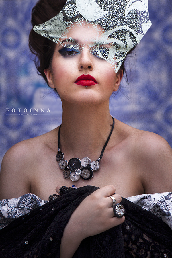 Female model photo shoot of JoanaOliveira by PAULINA FADROWSKA in Porto, Portugal, clothing designed by Royal Corsetry