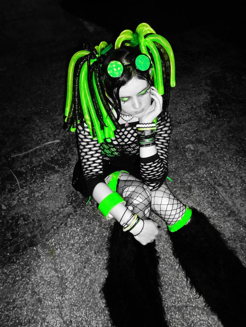 Female model photo shoot of Ona Nyxia Hetman in XS Nightclub. Green Bay, WI.