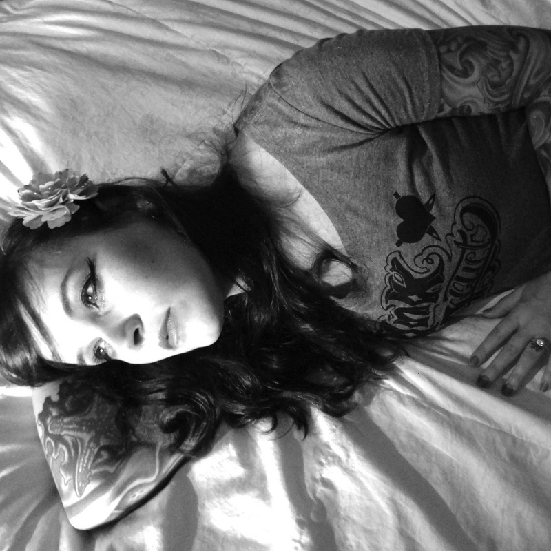 Female model photo shoot of tattoo_wifey