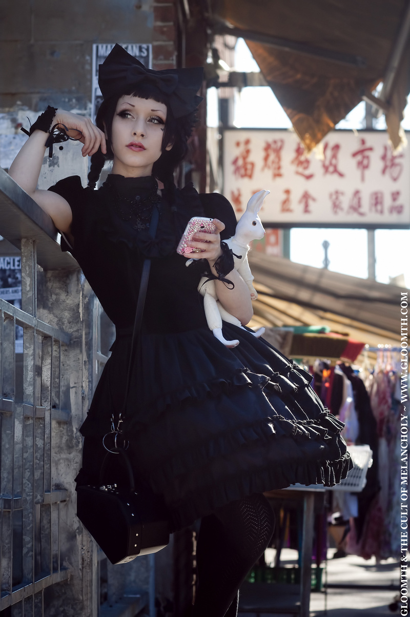 Female model photo shoot of Gloomth Clothing and Lovina Yavari by Rune Photography