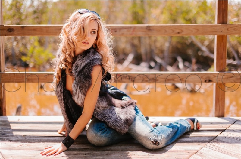 Female model photo shoot of FoxElen in Key west lagoon