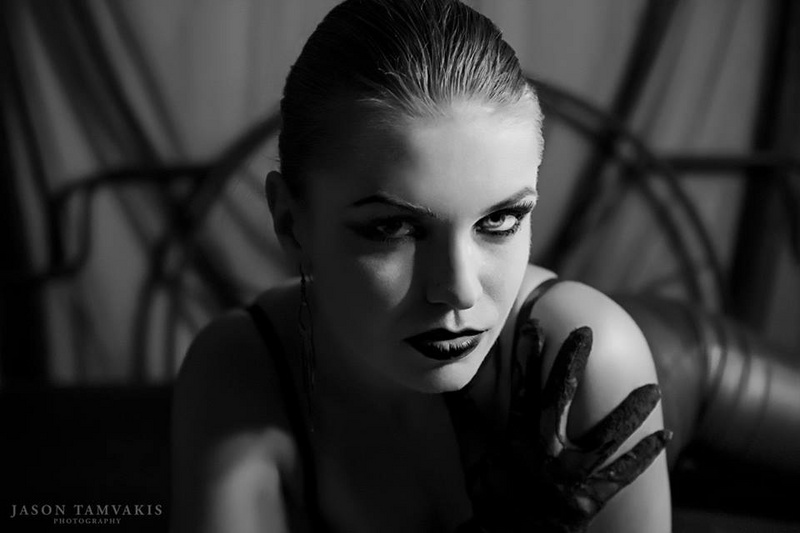 Female model photo shoot of Lena87 by JT Savage, makeup by Paul Spataro MU Hair