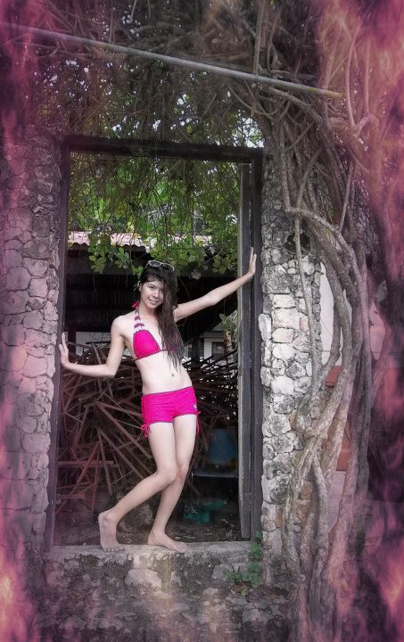 Female model photo shoot of Jennifer  Matignas in Kabayan Beach Resort