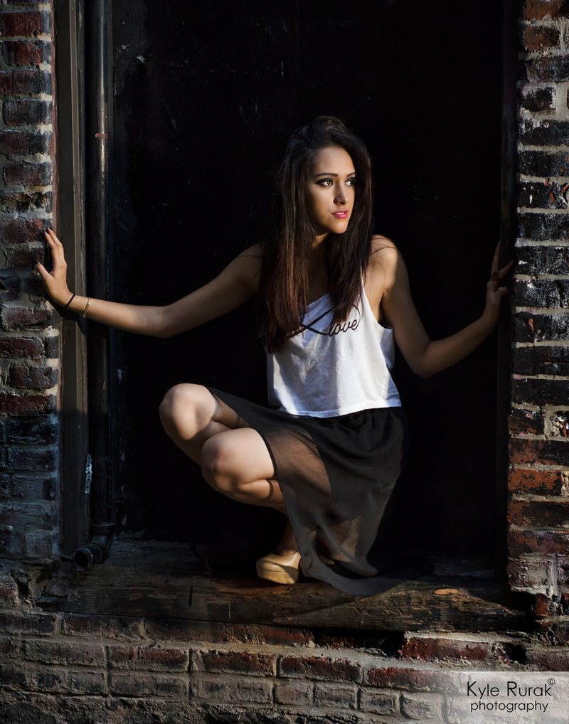 Female model photo shoot of Paola Cecilia by Kyle Rurak Photography in Gastown, Vancouver