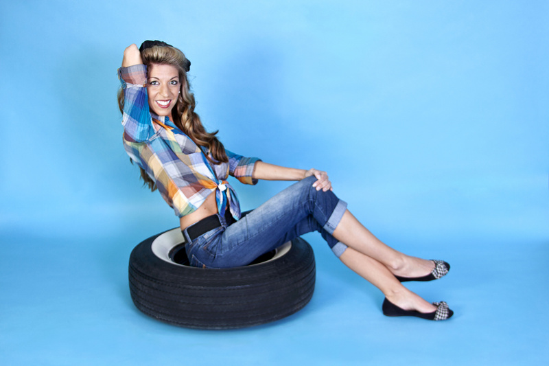 Female model photo shoot of Erica Keene in Road Rocket Rumble