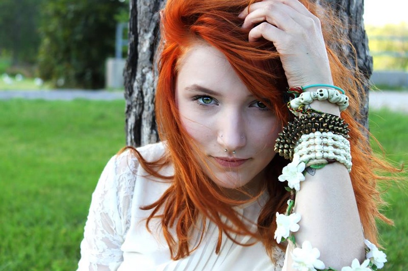 Female model photo shoot of Saringe in Belleville Pirate Park