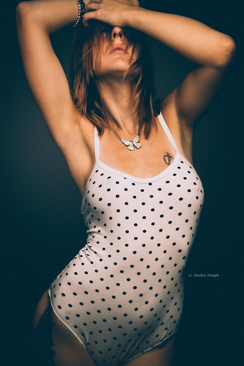 Female model photo shoot of Nicolette by Ainsley Joseph in Waveform Studios, Austin, TX