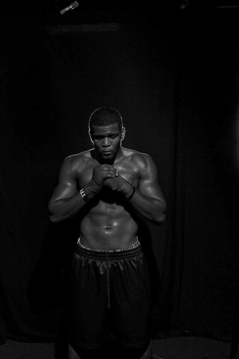 Male model photo shoot of Logan Hicks in Buddy McGirts Boxing Gym