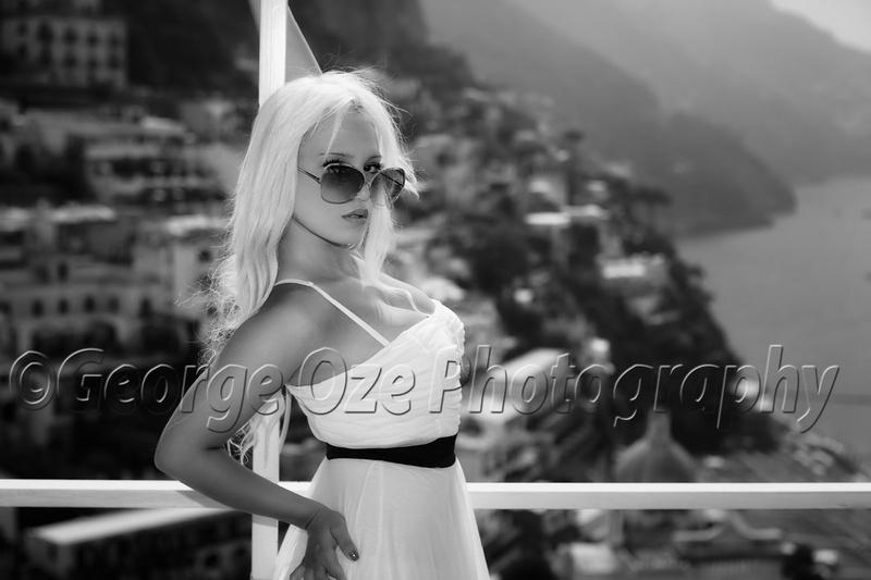 Male and Female model photo shoot of George Oze Photography and Marika Moss barbie in Positano, Campania, Italy,