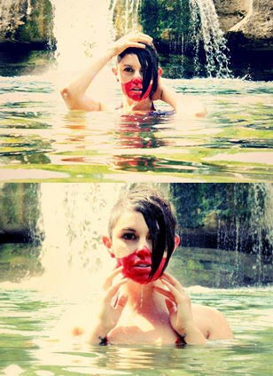 Female model photo shoot of nina kay rangel in mckinney falls, texas
