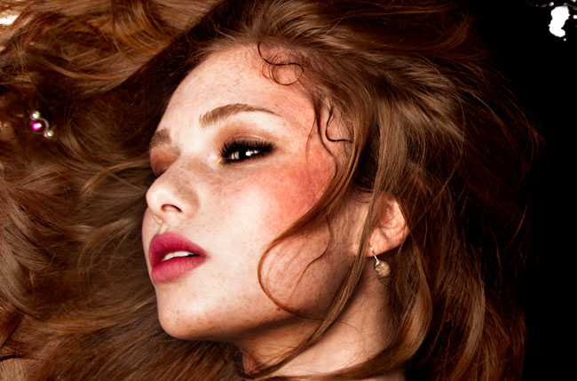Female model photo shoot of Nicole Rivera Makeup by Christina DeO