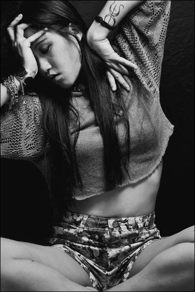 Female model photo shoot of Winnie L by Shirley Zhong