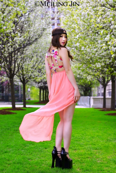 Female model photo shoot of Meiling Jin in Chicago