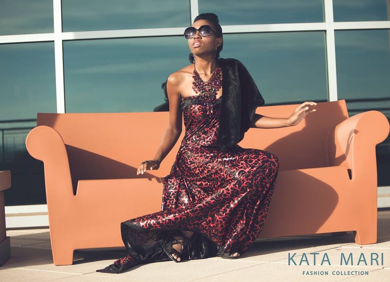 Female model photo shoot of Kata Mari FashionDesign in Fayetteville, Ar