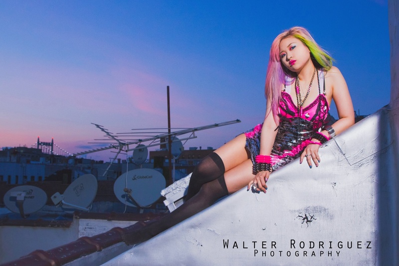 Female model photo shoot of Candy-Rock Couture and Eri Dailene by Walter R in Rooftop !
