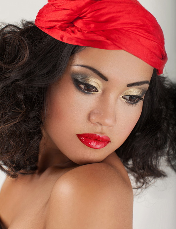 Female model photo shoot of Jennifer Bayoneta, hair styled by BriannaM.Barela, makeup by Makeup by Adrienn