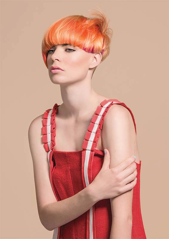 Female model photo shoot of Hollie U by Paul Christey in Goldwell, Brisbane City, hair styled by David Murry Salon