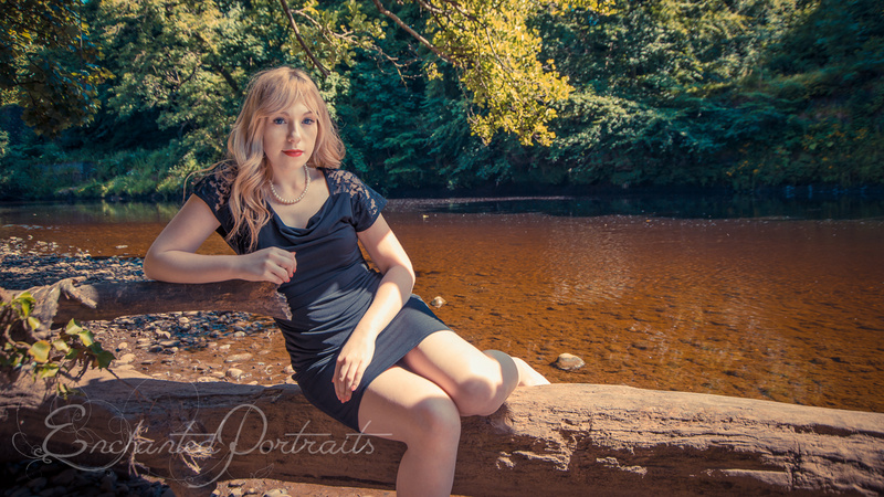 Female model photo shoot of Enchanted portraits and Dionnemc in ayr river