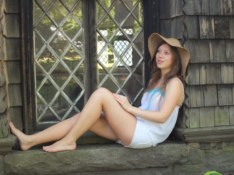 Female model photo shoot of Jessica P May in Botanical Garden