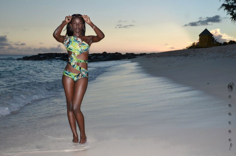 Female model photo shoot of Emilomo Akpevwiehor in Barbados