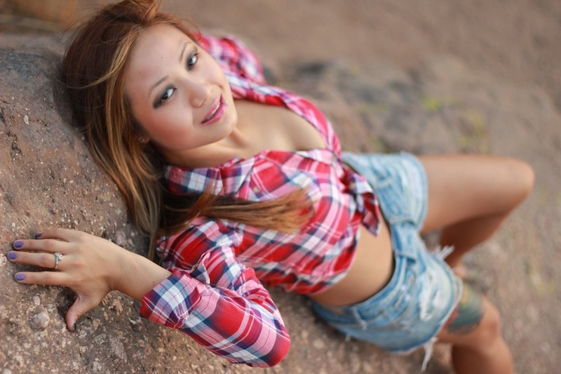 Female model photo shoot of Heidi Bella Nguyen by DaleMPhotography in Vasquez Rocks