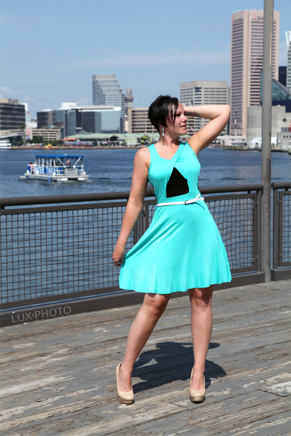 Female model photo shoot of Tabby Stanz by XO Studio in Inner Harbor, Baltimore, MD