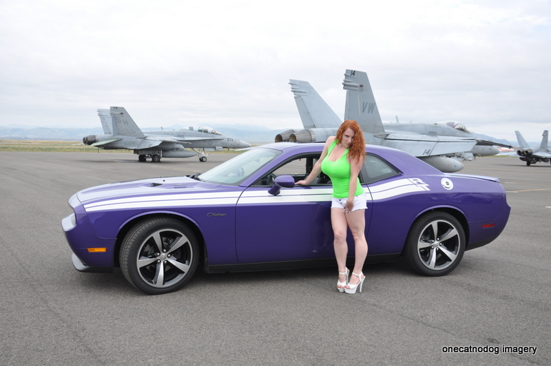 Male and Female model photo shoot of onecatnodog and R E D   V in Rocky Mnt. Metro Airport with our Militay War Planes