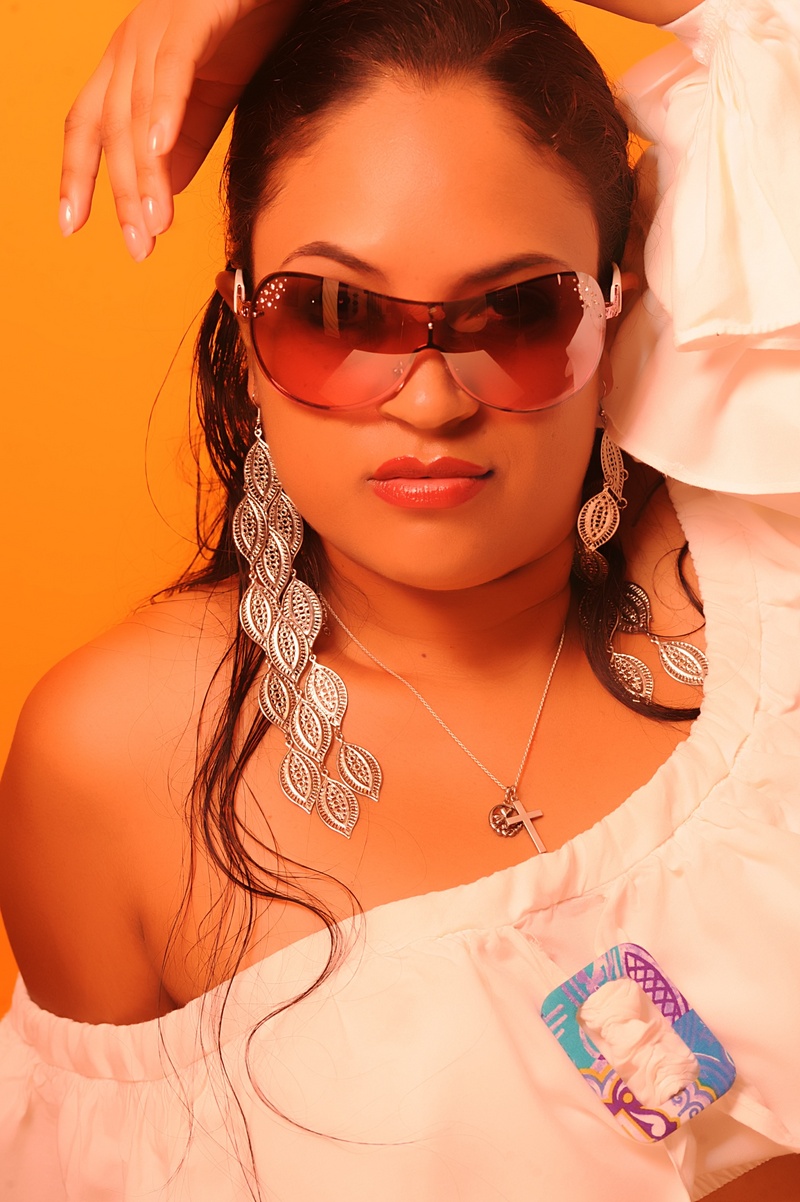 Female model photo shoot of Shamrock Petal