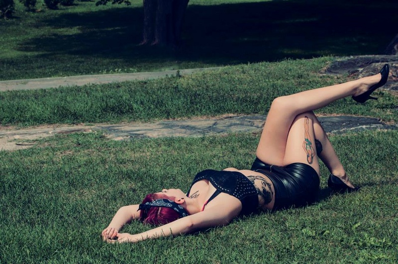 Female model photo shoot of Bobbie Seguin in bell park, sudbury ontario