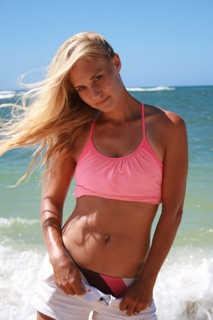 Female model photo shoot of Rebekah Heilinger in Mokulei Beach