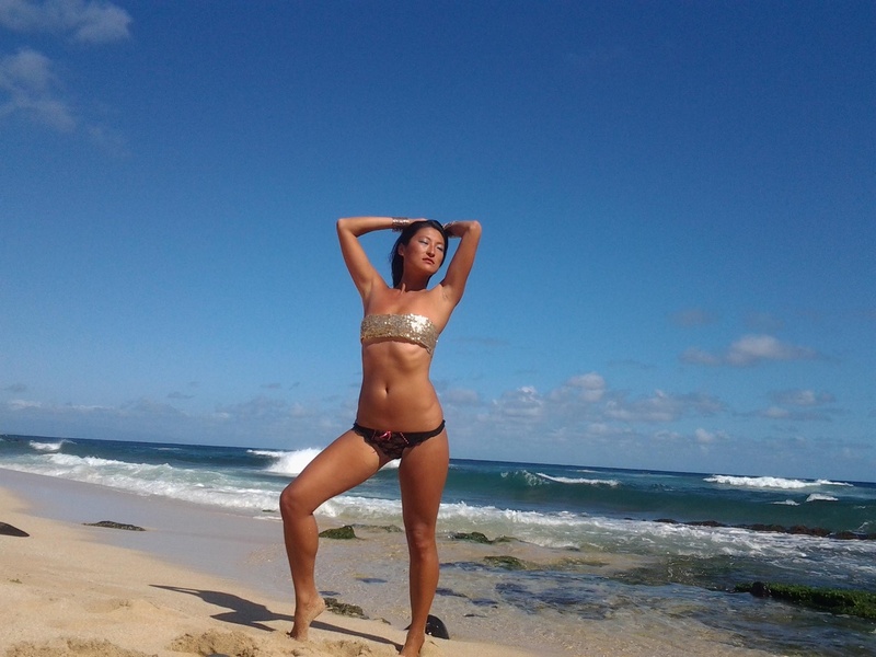 Female model photo shoot of Angel Starlove in Hookipa Beach, Maui