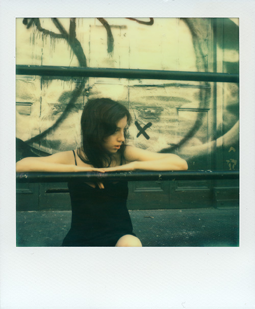 Male and Female model photo shoot of GregoryGeiger and Constantia in Around the corner from Impossible Project in NYC