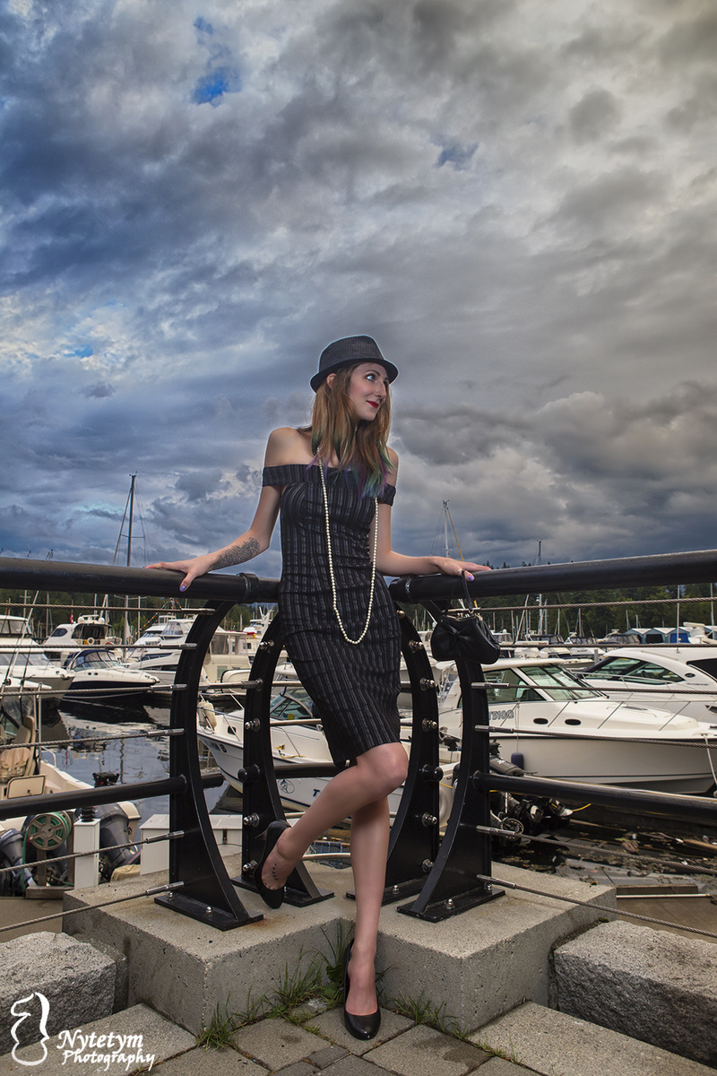 Male and Female model photo shoot of Nytetym and Raynn-Beau Joy in Flase Creek, Vancouver, makeup by Laura McDermott