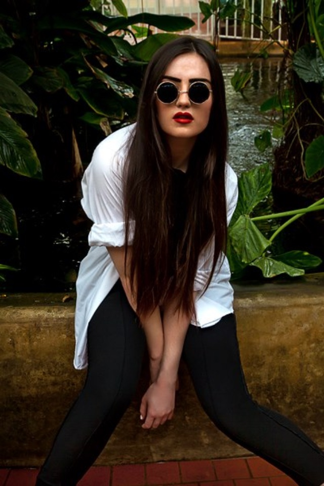 Female model photo shoot of Jessica KB in Botanical gardens