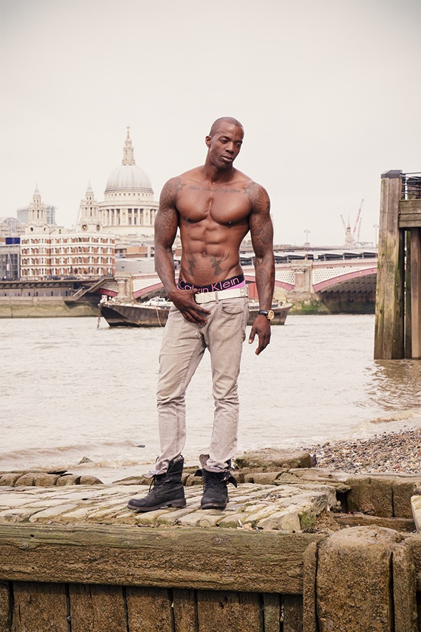 Male model photo shoot of Jay Anderson Mr Africa  in Central London River Thames