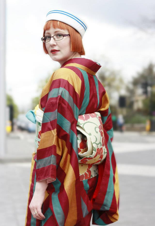 Female model photo shoot of LyubaV by Cara Bendon Photography in London, UK, wardrobe styled by Strawberry Kimono