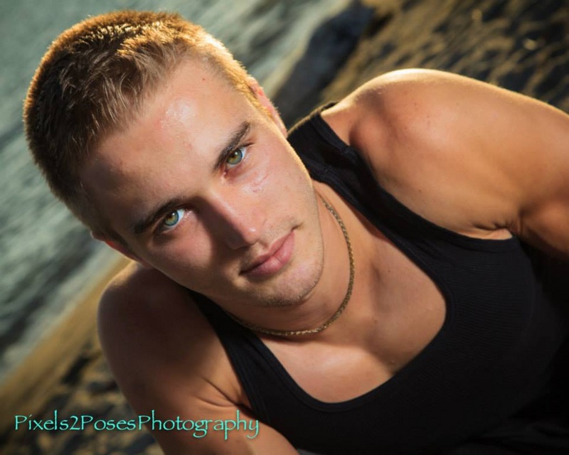 Male model photo shoot of Andre Comer in Alki , Seattle