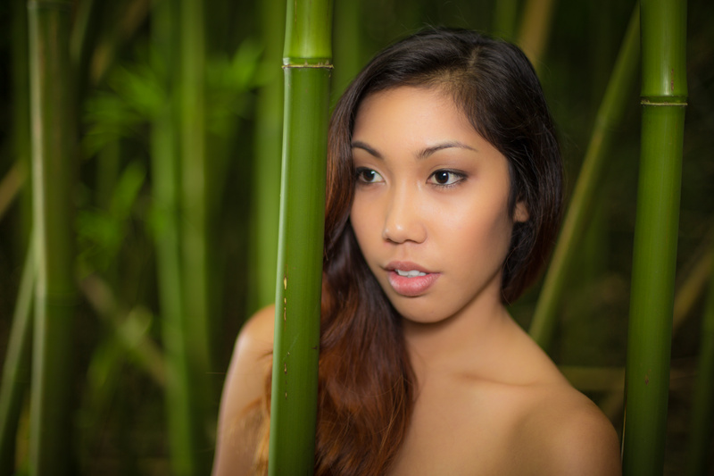 Male and Female model photo shoot of Spencer Chun and Maelea  in Bamboo Forrest