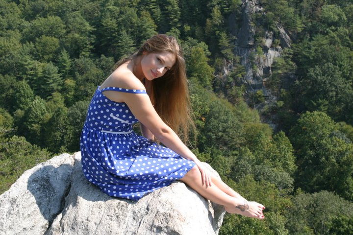 Female model photo shoot of Shanley Rose in King & Queen's Seat (in a MD state park)