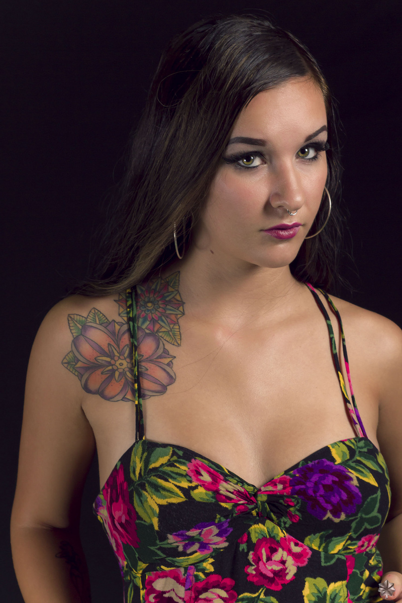 Female model photo shoot of Melissa Violet Orloff by RevRec Studios in revrec studios