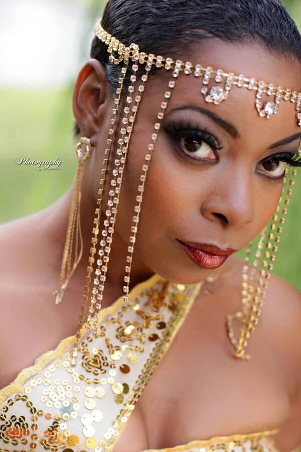Female model photo shoot of khrissy d by Photography by Jerry, makeup by Liz Flowers