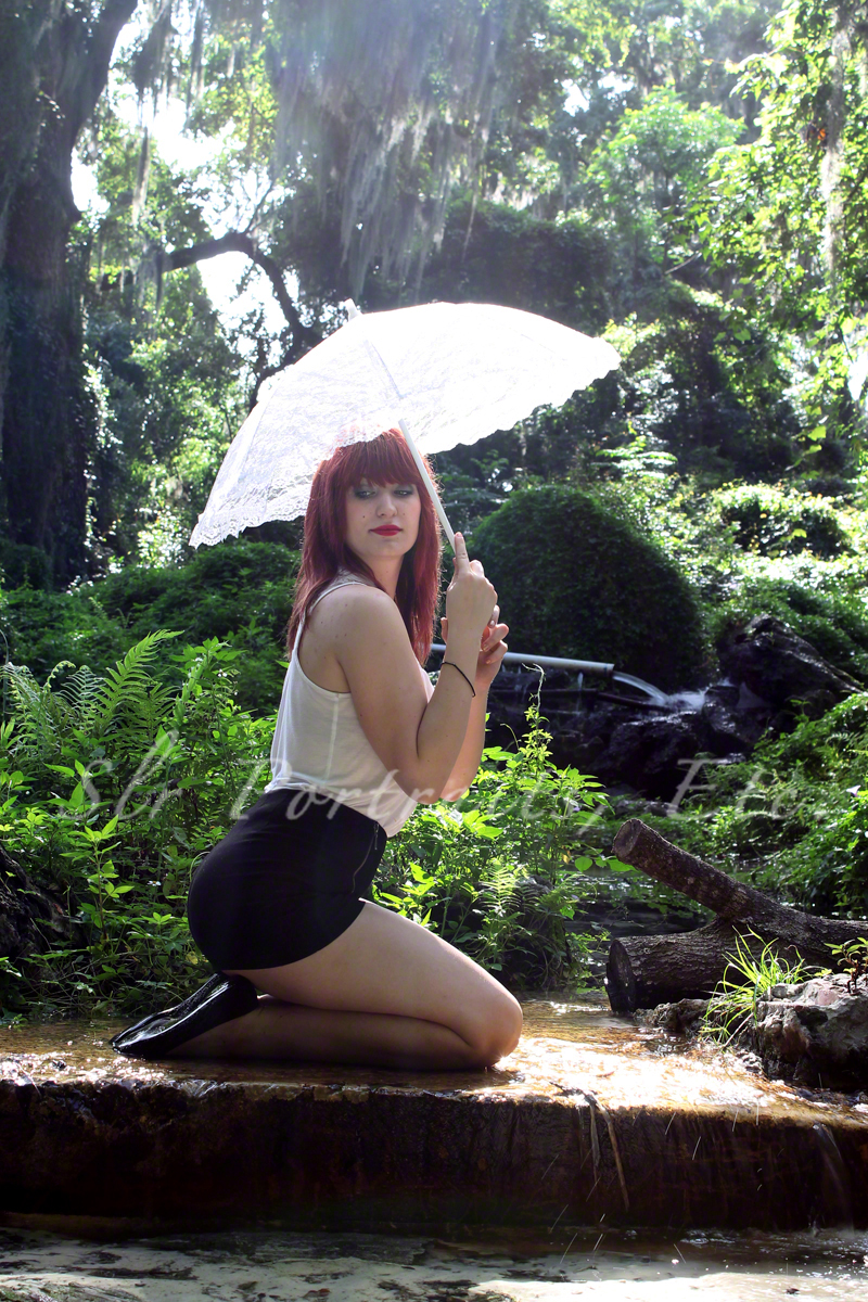 Female model photo shoot of Sarah Rehberg in Kanapaha Park Gainesville Fl