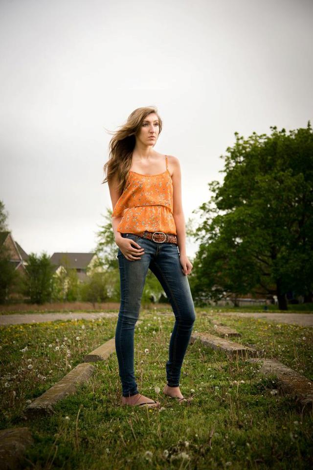 Female model photo shoot of Julia Blake in Plymouth field