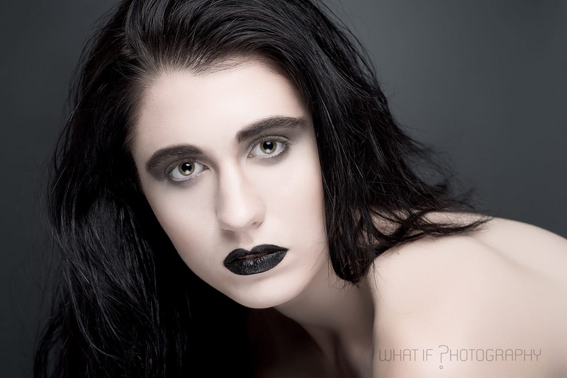 Female model photo shoot of Kat Bennet in The Makeup Imaginarium